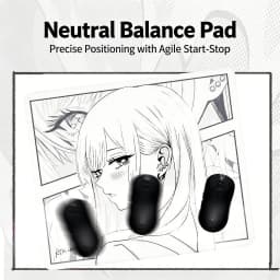 ATK Anime Gaming Mouse Pad FPS Large Neutral Balanced Esports Non-Slip PU Base Sink-Stitched Edges for Valorant Inspired Office