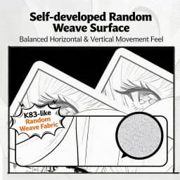 ATK Anime Gaming Mouse Pad FPS Large Neutral Balanced Esports Non-Slip PU Base Sink-Stitched Edges for Valorant Inspired Office