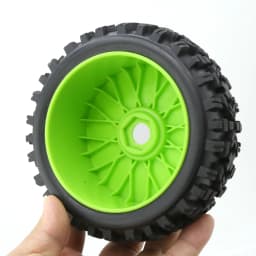 RC 1/8 Buggy Tires and Wheels 17mm Hex Rubber Off Road Tyres for 1:8 Buggy Truck Car HSP Kyosho MP10 VRX HPI Hobao ARRMA Typhon