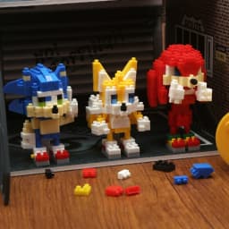 SEGA MOC Building Blocks Toys Hedgehog Brickheadzed Dr Eggman Tails Bricks Anime Game Figures Children holiday kids day Gift