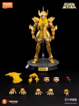 Genuine Blokees Saint Seiya Andromeda Shun Pisces Aphrodite Virgo Shaka Champion Class Action Figure Collectible Model Toy Gifts