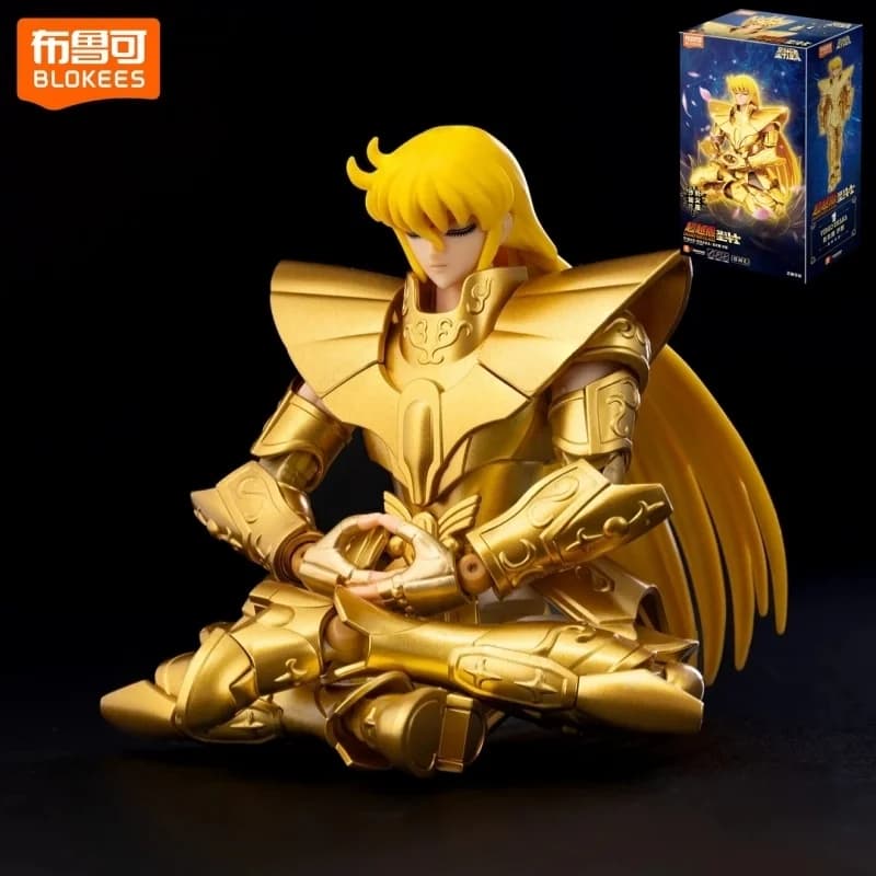 Genuine Blokees Saint Seiya Andromeda Shun Pisces Aphrodite Virgo Shaka Champion Class Action Figure Collectible Model Toy Gifts