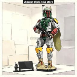 Space Solider Popular BOBA Anime Figure Building Set with Model Dolls Toy Holiday Gift Fun Assembly for Adult
