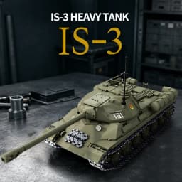 1421Pcs SU Series Tank IS-3 Heavy Tank WWII Military Building Blocks for Puzzle Assembly as a Birthday Gift