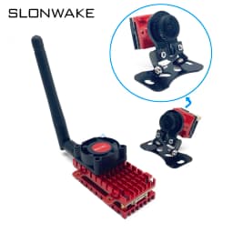 Over 20Km 5.8Ghz 2W FPV Wireless VTX Transmitter Built-in Microphone and 2.1mm cmos 1200TVL fpv camera use for long distance