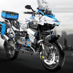 Tai Gao Le 1:5 motorcycle city sports fast racing motorcycle desktop ornament toy model building block boy gift toy