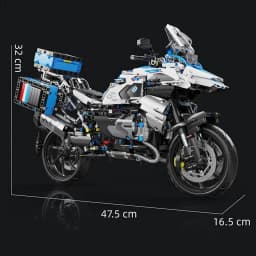 Tai Gao Le 1:5 motorcycle city sports fast racing motorcycle desktop ornament toy model building block boy gift toy