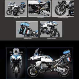 Tai Gao Le 1:5 motorcycle city sports fast racing motorcycle desktop ornament toy model building block boy gift toy