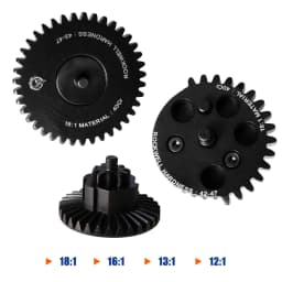 Presale Super High Speed CNC Steel Cut 40Cr Series Tactical Gear Set 12:1/13:1/16:1/18:1 for Version 2/3 Gearbox