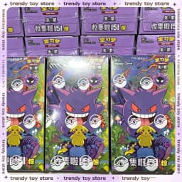 Pkm Card PTCG Simplified Chinese Zhu Zi Collected 151 Thin/Fat Box Change Series Card Ponyta Gengar Collectible Game Cards Gifts
