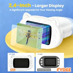 Kids Microscope 500x Science and Education Handheld Microscope 2.4-Inch Pocket USB Microscope Birthday Gifts For Boys And Girls