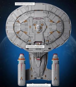 3600Pcs 2026 New 10356 Star Trek Enterprise NCC-1701-D Ship Building Blocks Bricks Model Toys For Birthday Children Gift