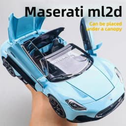 1/24 Maserati MC20 Cabrio Alloy Sports Car Model Diecast Metal Track Racing Car Vehicles Model Sound and Light Children Toy Gift