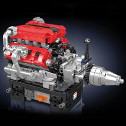 Mould King 10204 Technical Car Engine Toys The Motorized FE Sports Car V8 Engine Building Block Brick Kids Christmas Gift