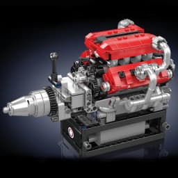 Mould King 10204 Technical Car Engine Toys The Motorized FE Sports Car V8 Engine Building Block Brick Kids Christmas Gift