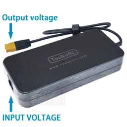 ToolKitRC ADP200 200W 4A Charger Power Supply Adapter DC19.5V 10.3A Supply XT60 Output Adapter for RC iSDT GTPower HotRC SkyRC