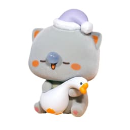 Cute Cat Series 4 Blind Box, Surprise Collection Figures Mini Doll Set for Desk Decor Birthday Gift Mystery Ornament Collectible