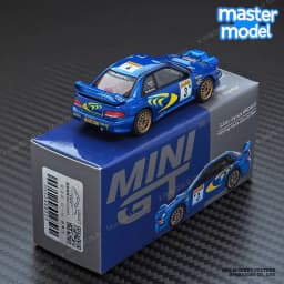 MINI GT 1:64 Subaru Impreza WRC Rally Car 1998 Monte-Carlo 3rd Place No 3 Blue Diecast Collectible Model Car for Car Enthusiasts