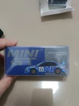 MINI GT 1:64 Subaru Impreza WRC Rally Car 1998 Monte-Carlo 3rd Place No 3 Blue Diecast Collectible Model Car for Car Enthusiasts