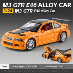 1/24 BMW M3 1988 Street Car Diecast Alloy Metal Model Car Collection Hobbies Decorative Ornament Gift Box For Boyfriend Present