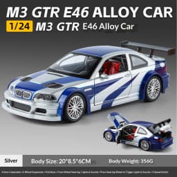 1/24 BMW M3 1988 Street Car Diecast Alloy Metal Model Car Collection Hobbies Decorative Ornament Gift Box For Boyfriend Present