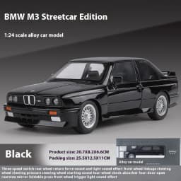 1/24 BMW M3 1988 Street Car Diecast Alloy Metal Model Car Collection Hobbies Decorative Ornament Gift Box For Boyfriend Present