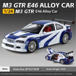 1/24 BMW M3 1988 Street Car Diecast Alloy Metal Model Car Collection Hobbies Decorative Ornament Gift Box For Boyfriend Present