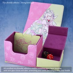 Nurse Dragonmaid Deck Boxes Dicewinder for YGO PTCG,Fits 100 Double-Sleeved Cards,Dice Tray Card Storage Box for TCG OPCG MTGame