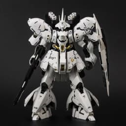 RG MSN-04 White Version Series Action Figure Mecha Warrior High Detail Detachable Parts Assembly Model Toy Collectible Boy Gifts