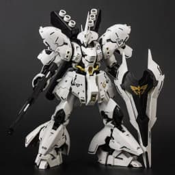 RG MSN-04 White Version Series Action Figure Mecha Warrior High Detail Detachable Parts Assembly Model Toy Collectible Boy Gifts