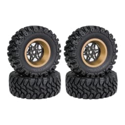 Carbon Fiber Alloy 1.2 Inch Beadlock Wheel Hub Rims for 1/18 TRX4M SCX24 FMS FCX18 FCX24 Furitek RC Car Metal Upgrade Parts