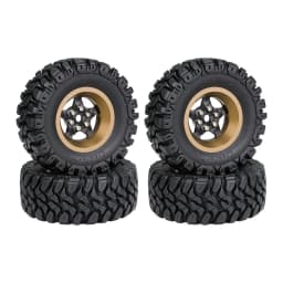 Carbon Fiber Alloy 1.2 Inch Beadlock Wheel Hub Rims for 1/18 TRX4M SCX24 FMS FCX18 FCX24 Furitek RC Car Metal Upgrade Parts