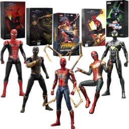 ZD Toy Spider-Man Brand New Day Spider Man PS4 Peter Parker Gold Black Red Iron Spider Hobie Brown Action Figure Toys Model Gift