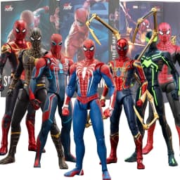 ZD Toy Spider-Man Brand New Day Spider Man PS4 Peter Parker Gold Black Red Iron Spider Hobie Brown Action Figure Toys Model Gift