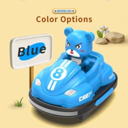 2.4G Bumper Battle RC Car with LED Music Ejecting Plush Toys Parent-Child Competitive Racing Game for Boys Kids Outdoor Toys