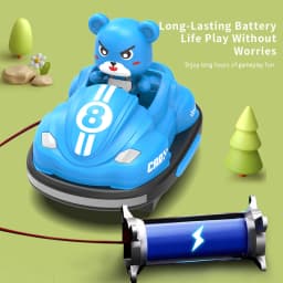2.4G Bumper Battle RC Car with LED Music Ejecting Plush Toys Parent-Child Competitive Racing Game for Boys Kids Outdoor Toys
