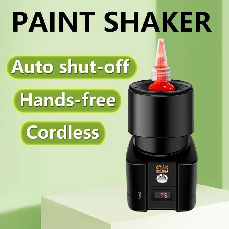 SHANGSE Paint Shaker Cordless Tool for Model Paints Acrylic Tattoo Ink Portable Auto Shut-off Hands-Free Shaking Machine