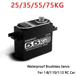 1xBLS3355 Update Servo 25KG 35KG 55KG 75KG Full Metal casing Digital Servo Baja Servo Waterproof Servo for Baja Cars