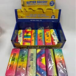 2026 Hot Butter Squishy Pu Slow Rising Squeeze Creative Multicolor Stress Relief Simulated Butter Anxiety Relief Fidget Toy