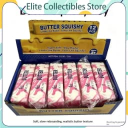 2026 Hot Butter Squishy Pu Slow Rising Squeeze Creative Multicolor Stress Relief Simulated Butter Anxiety Relief Fidget Toy