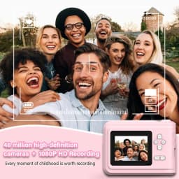 S7 Kids Instant Print Camera Portable Digital Camera for Children 1080P Photo Video Camera with 3 Rolls Print Paper Lanyard Type-C Charging Toddler Educational Toy Gift for Boys Girls
