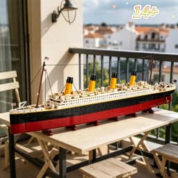 9090PCS Giant Cruise Ship Building Blocks Set Creator Expert Large DIY Assembly Model Luxury Ocean Liner Desktop Display Gifts