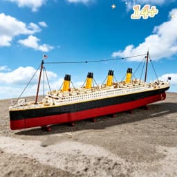 9090PCS Giant Cruise Ship Building Blocks Set Creator Expert Large DIY Assembly Model Luxury Ocean Liner Desktop Display Gifts
