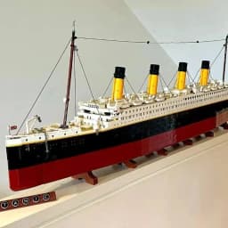9090PCS Giant Cruise Ship Building Blocks Set Creator Expert Large DIY Assembly Model Luxury Ocean Liner Desktop Display Gifts