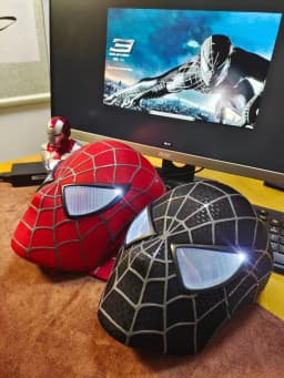 New 3d Mask anime Faceshell Detachable Lenses 1:1 Mascara Halloween party Cosplay Costume Superhero Collection Model