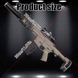 Nylon SLR Electric Gel Ball Blasting Toy Gun, Automatic Splash Ball Launcher, Suitable for Outdoor Shooting Games [No Ammo]