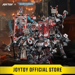 JOYTOY Warhammer 40,000 1/18 Action Figures Grey Knights Castellan Crowe Grey Knights Terminator Caddon Vibova