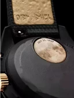Hot 2026 MoonSwatch 1969 Lunar Landing Program Exclusive Edition Black Case Gold Dial Quartz Watch Gifts