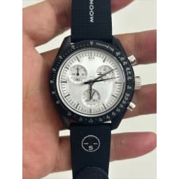 Hot 2026 MoonSwatch 1969 Lunar Landing Program Exclusive Edition Black Case Gold Dial Quartz Watch Gifts