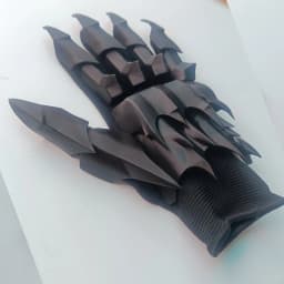 3D Printing Plastic Knight Hand Armor Long Gloves Sci-fi Mechanical Cosplay Costumec Collectible Model Adult Girls Boy Toy Gifts